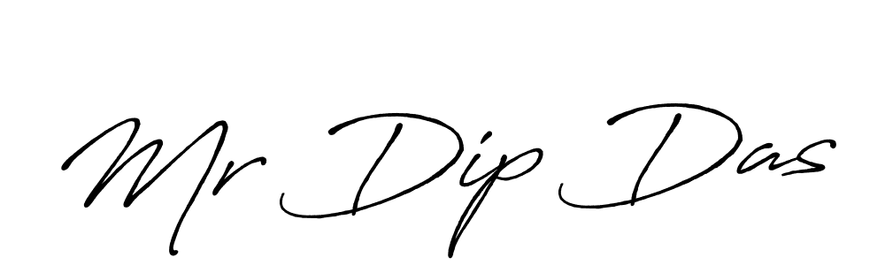 Make a beautiful signature design for name Mr Dip Das. With this signature (Antro_Vectra_Bolder) style, you can create a handwritten signature for free. Mr Dip Das signature style 7 images and pictures png