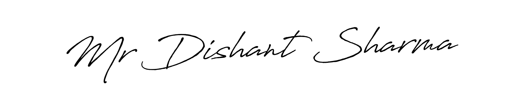 Design your own signature with our free online signature maker. With this signature software, you can create a handwritten (Antro_Vectra_Bolder) signature for name Mr Dishant Sharma. Mr Dishant Sharma signature style 7 images and pictures png