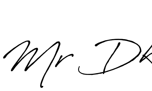 Mr Dk stylish signature style. Best Handwritten Sign (Antro_Vectra_Bolder) for my name. Handwritten Signature Collection Ideas for my name Mr Dk. Mr Dk signature style 7 images and pictures png