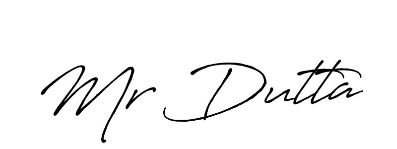 Use a signature maker to create a handwritten signature online. With this signature software, you can design (Antro_Vectra_Bolder) your own signature for name Mr Dutta. Mr Dutta signature style 7 images and pictures png