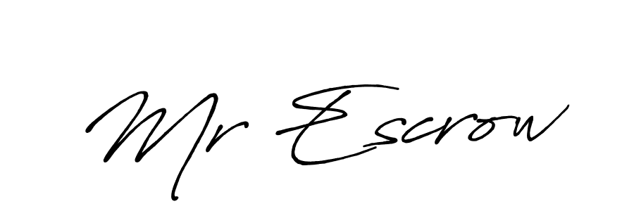 How to make Mr Escrow signature? Antro_Vectra_Bolder is a professional autograph style. Create handwritten signature for Mr Escrow name. Mr Escrow signature style 7 images and pictures png