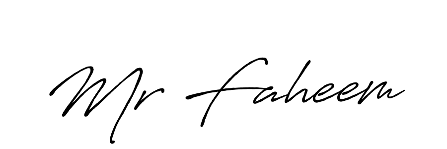 It looks lik you need a new signature style for name Mr Faheem. Design unique handwritten (Antro_Vectra_Bolder) signature with our free signature maker in just a few clicks. Mr Faheem signature style 7 images and pictures png