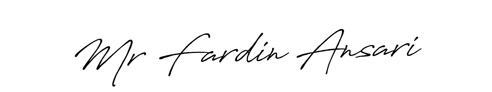 How to make Mr Fardin Ansari signature? Antro_Vectra_Bolder is a professional autograph style. Create handwritten signature for Mr Fardin Ansari name. Mr Fardin Ansari signature style 7 images and pictures png
