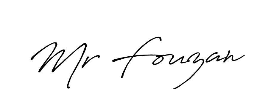 Design your own signature with our free online signature maker. With this signature software, you can create a handwritten (Antro_Vectra_Bolder) signature for name Mr Fouzan. Mr Fouzan signature style 7 images and pictures png
