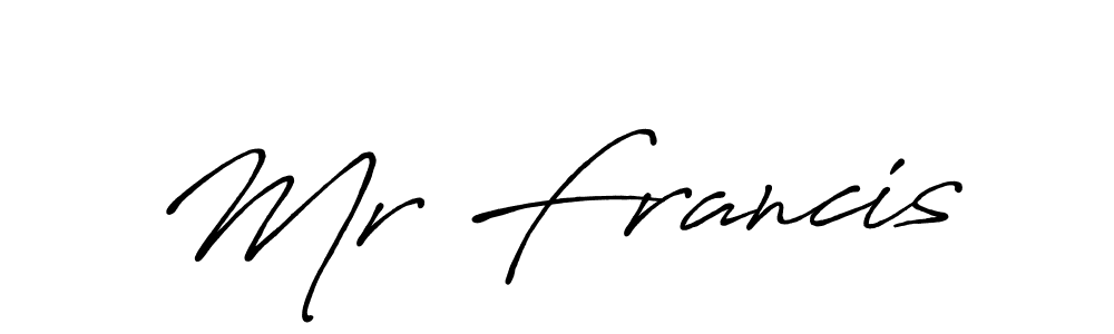 Make a short Mr Francis signature style. Manage your documents anywhere anytime using Antro_Vectra_Bolder. Create and add eSignatures, submit forms, share and send files easily. Mr Francis signature style 7 images and pictures png