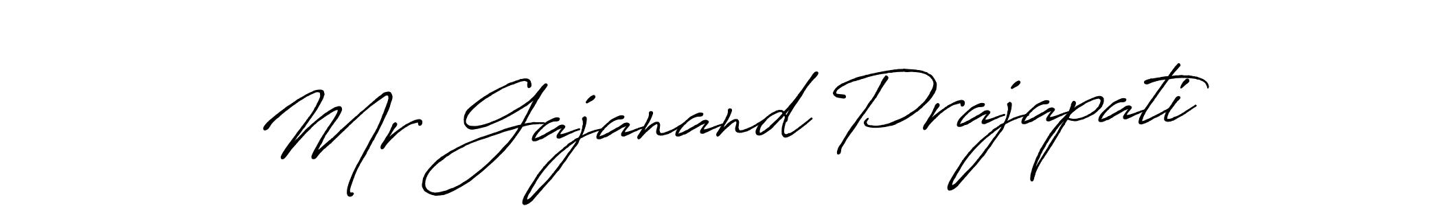 You should practise on your own different ways (Antro_Vectra_Bolder) to write your name (Mr Gajanand Prajapati) in signature. don't let someone else do it for you. Mr Gajanand Prajapati signature style 7 images and pictures png