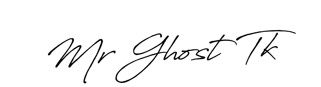 How to make Mr Ghost Tk name signature. Use Antro_Vectra_Bolder style for creating short signs online. This is the latest handwritten sign. Mr Ghost Tk signature style 7 images and pictures png