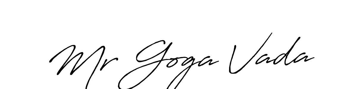 Make a beautiful signature design for name Mr Goga Vada. With this signature (Antro_Vectra_Bolder) style, you can create a handwritten signature for free. Mr Goga Vada signature style 7 images and pictures png
