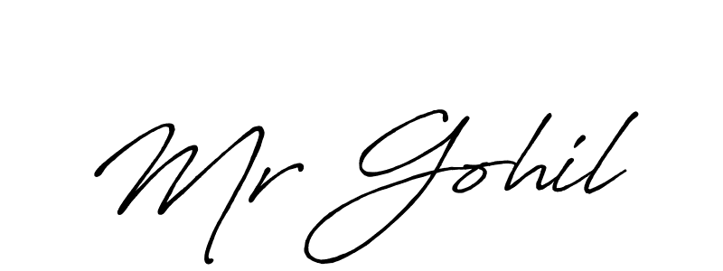 if you are searching for the best signature style for your name Mr Gohil. so please give up your signature search. here we have designed multiple signature styles  using Antro_Vectra_Bolder. Mr Gohil signature style 7 images and pictures png