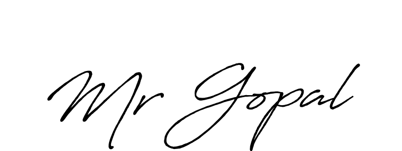 How to make Mr Gopal name signature. Use Antro_Vectra_Bolder style for creating short signs online. This is the latest handwritten sign. Mr Gopal signature style 7 images and pictures png