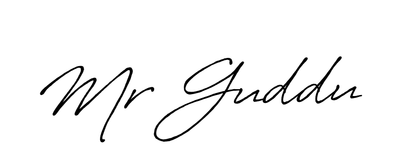 It looks lik you need a new signature style for name Mr Guddu. Design unique handwritten (Antro_Vectra_Bolder) signature with our free signature maker in just a few clicks. Mr Guddu signature style 7 images and pictures png