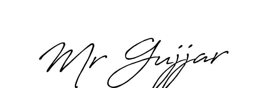 if you are searching for the best signature style for your name Mr Gujjar. so please give up your signature search. here we have designed multiple signature styles  using Antro_Vectra_Bolder. Mr Gujjar signature style 7 images and pictures png