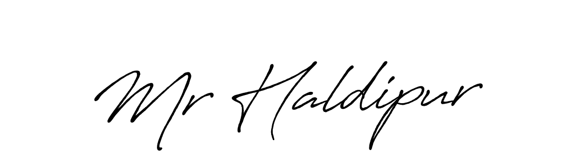 It looks lik you need a new signature style for name Mr Haldipur. Design unique handwritten (Antro_Vectra_Bolder) signature with our free signature maker in just a few clicks. Mr Haldipur signature style 7 images and pictures png