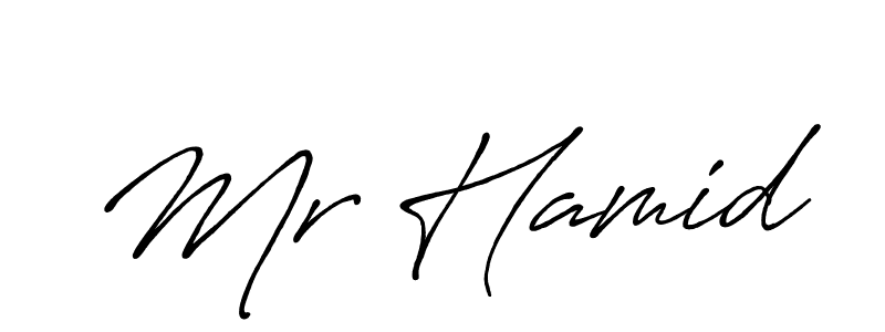 Design your own signature with our free online signature maker. With this signature software, you can create a handwritten (Antro_Vectra_Bolder) signature for name Mr Hamid. Mr Hamid signature style 7 images and pictures png