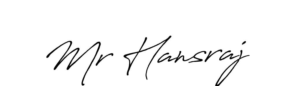 Similarly Antro_Vectra_Bolder is the best handwritten signature design. Signature creator online .You can use it as an online autograph creator for name Mr Hansraj. Mr Hansraj signature style 7 images and pictures png