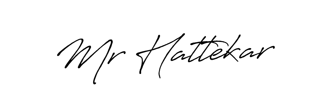 Use a signature maker to create a handwritten signature online. With this signature software, you can design (Antro_Vectra_Bolder) your own signature for name Mr Hattekar. Mr Hattekar signature style 7 images and pictures png