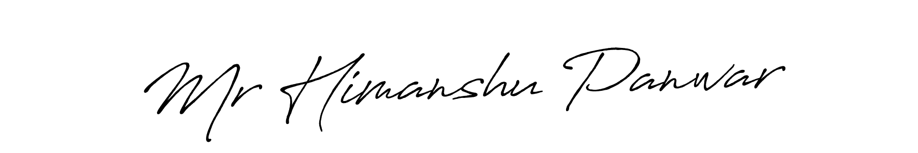 Make a beautiful signature design for name Mr Himanshu Panwar. With this signature (Antro_Vectra_Bolder) style, you can create a handwritten signature for free. Mr Himanshu Panwar signature style 7 images and pictures png