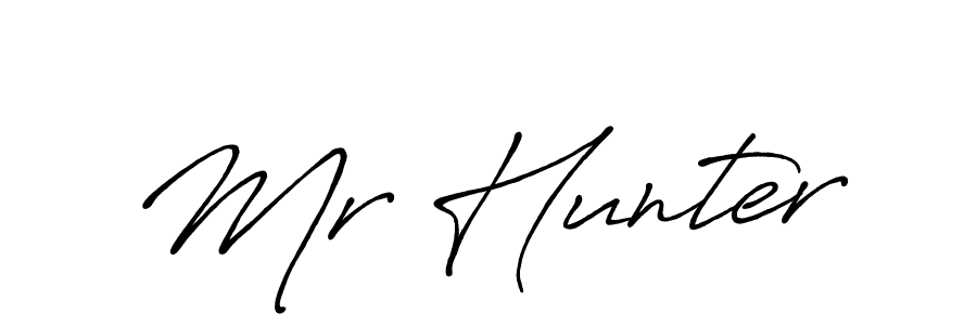 Also we have Mr Hunter name is the best signature style. Create professional handwritten signature collection using Antro_Vectra_Bolder autograph style. Mr Hunter signature style 7 images and pictures png