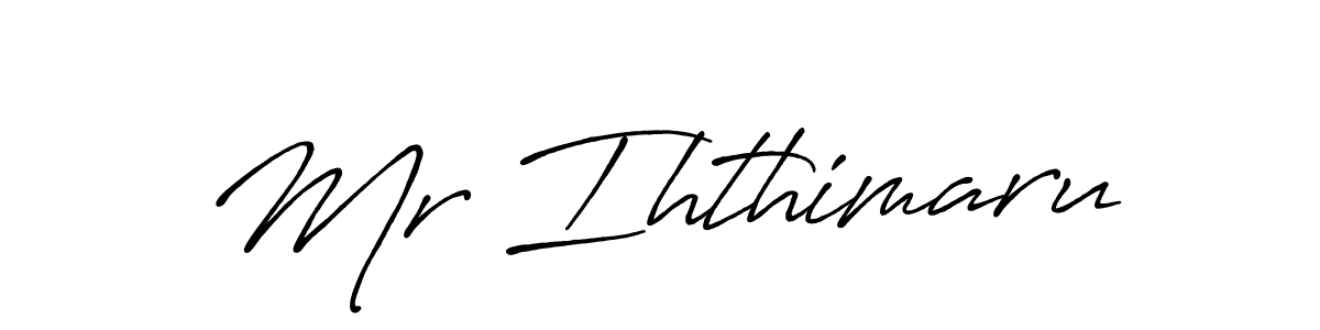 You can use this online signature creator to create a handwritten signature for the name Mr Ihthimaru. This is the best online autograph maker. Mr Ihthimaru signature style 7 images and pictures png