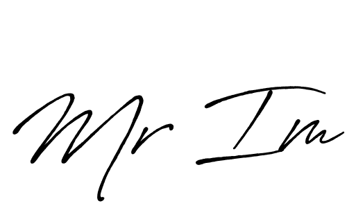 Use a signature maker to create a handwritten signature online. With this signature software, you can design (Antro_Vectra_Bolder) your own signature for name Mr Im. Mr Im signature style 7 images and pictures png