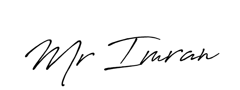 Use a signature maker to create a handwritten signature online. With this signature software, you can design (Antro_Vectra_Bolder) your own signature for name Mr Imran. Mr Imran signature style 7 images and pictures png