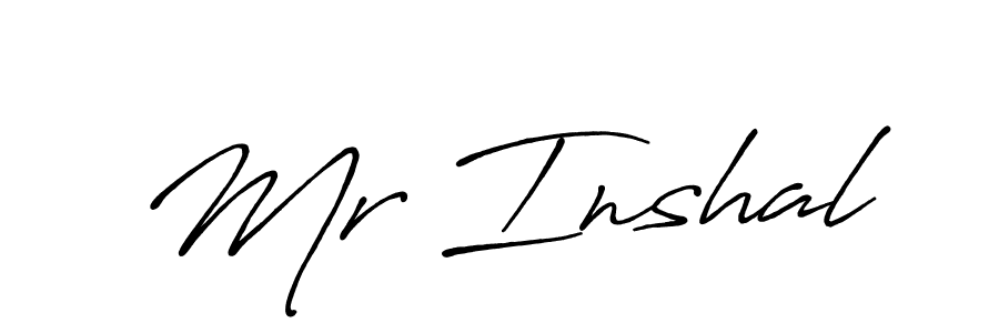 Create a beautiful signature design for name Mr Inshal. With this signature (Antro_Vectra_Bolder) fonts, you can make a handwritten signature for free. Mr Inshal signature style 7 images and pictures png