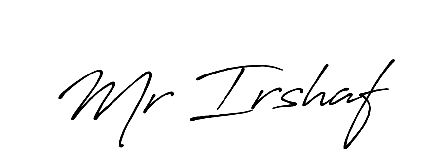 Also we have Mr Irshaf name is the best signature style. Create professional handwritten signature collection using Antro_Vectra_Bolder autograph style. Mr Irshaf signature style 7 images and pictures png