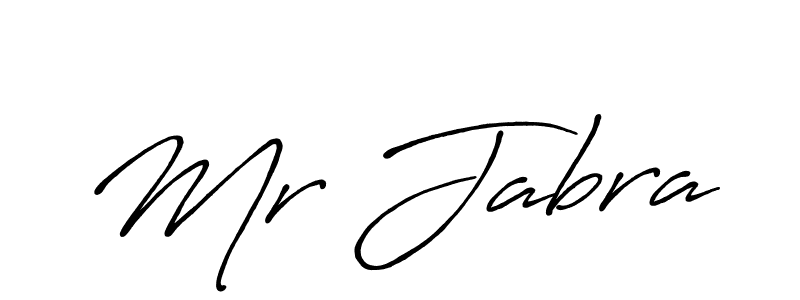 Design your own signature with our free online signature maker. With this signature software, you can create a handwritten (Antro_Vectra_Bolder) signature for name Mr Jabra. Mr Jabra signature style 7 images and pictures png