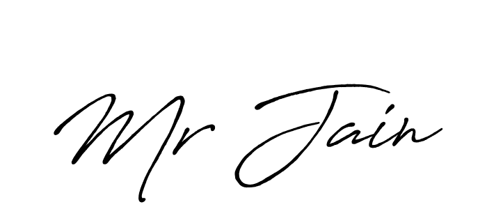 Create a beautiful signature design for name Mr Jain. With this signature (Antro_Vectra_Bolder) fonts, you can make a handwritten signature for free. Mr Jain signature style 7 images and pictures png