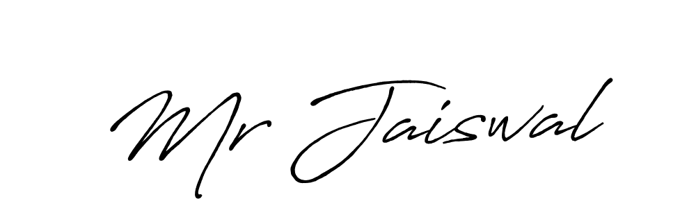 Use a signature maker to create a handwritten signature online. With this signature software, you can design (Antro_Vectra_Bolder) your own signature for name Mr Jaiswal. Mr Jaiswal signature style 7 images and pictures png