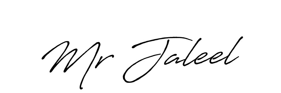 Also we have Mr Jaleel name is the best signature style. Create professional handwritten signature collection using Antro_Vectra_Bolder autograph style. Mr Jaleel signature style 7 images and pictures png