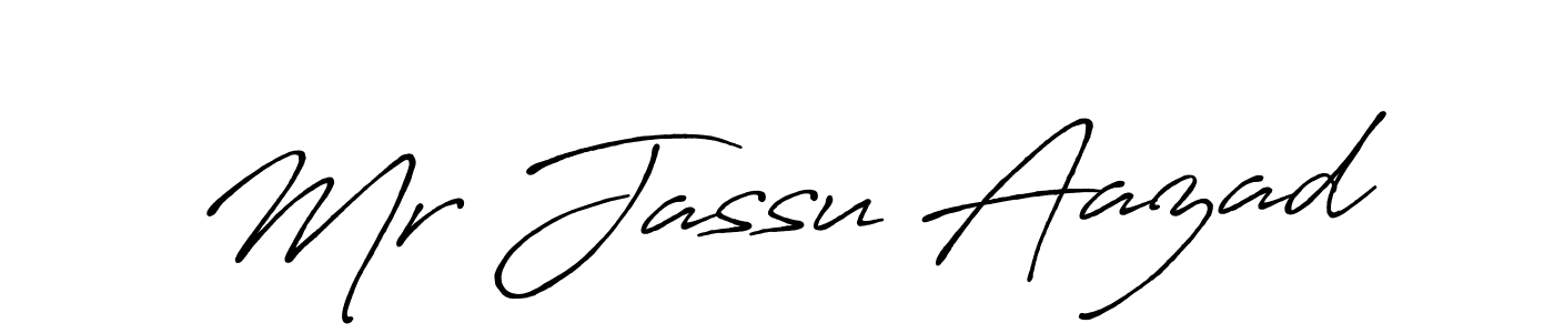 How to make Mr Jassu Aazad signature? Antro_Vectra_Bolder is a professional autograph style. Create handwritten signature for Mr Jassu Aazad name. Mr Jassu Aazad signature style 7 images and pictures png