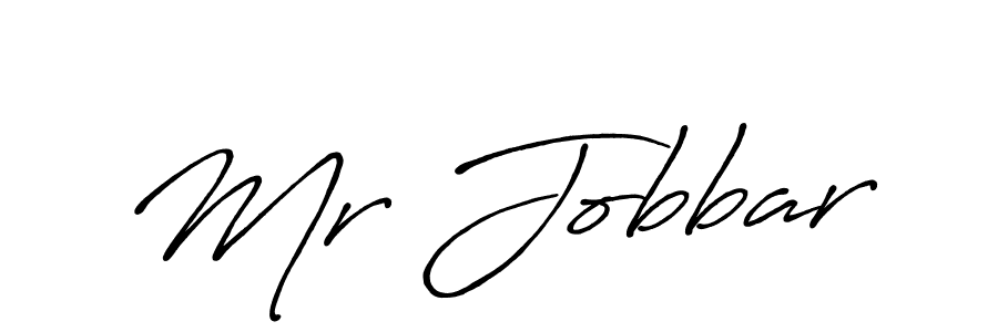 How to make Mr Jobbar name signature. Use Antro_Vectra_Bolder style for creating short signs online. This is the latest handwritten sign. Mr Jobbar signature style 7 images and pictures png