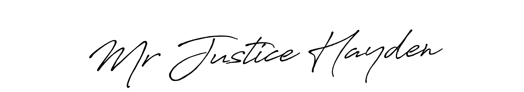 It looks lik you need a new signature style for name Mr Justice Hayden. Design unique handwritten (Antro_Vectra_Bolder) signature with our free signature maker in just a few clicks. Mr Justice Hayden signature style 7 images and pictures png