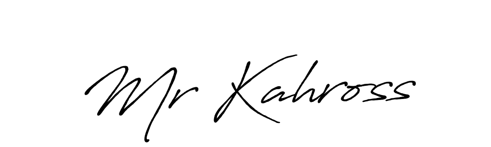 How to make Mr Kahross signature? Antro_Vectra_Bolder is a professional autograph style. Create handwritten signature for Mr Kahross name. Mr Kahross signature style 7 images and pictures png