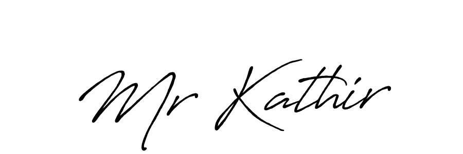 You should practise on your own different ways (Antro_Vectra_Bolder) to write your name (Mr Kathir) in signature. don't let someone else do it for you. Mr Kathir signature style 7 images and pictures png
