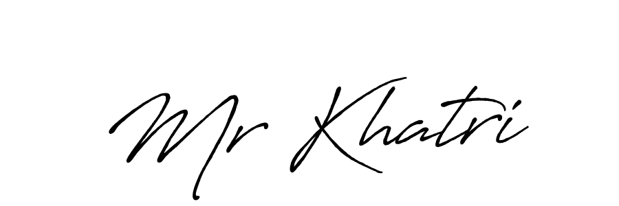 Mr Khatri stylish signature style. Best Handwritten Sign (Antro_Vectra_Bolder) for my name. Handwritten Signature Collection Ideas for my name Mr Khatri. Mr Khatri signature style 7 images and pictures png
