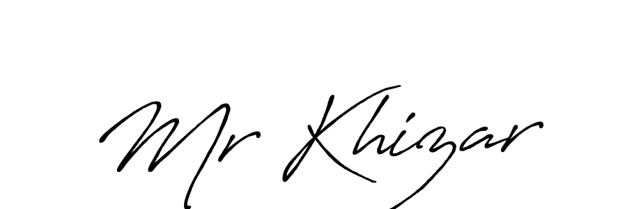 This is the best signature style for the Mr Khizar name. Also you like these signature font (Antro_Vectra_Bolder). Mix name signature. Mr Khizar signature style 7 images and pictures png
