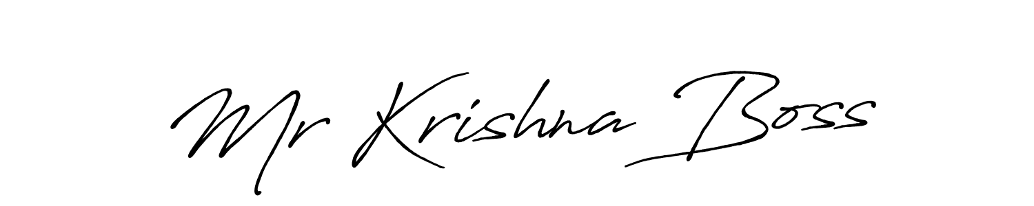 Once you've used our free online signature maker to create your best signature Antro_Vectra_Bolder style, it's time to enjoy all of the benefits that Mr Krishna Boss name signing documents. Mr Krishna Boss signature style 7 images and pictures png