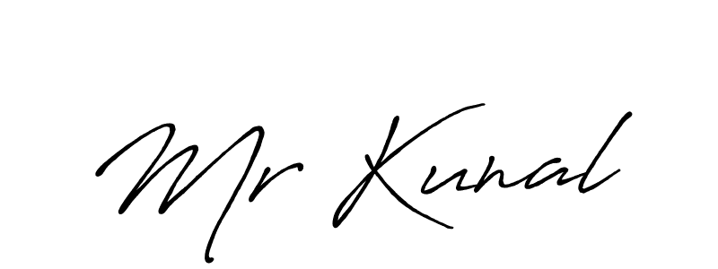 Make a beautiful signature design for name Mr Kunal. With this signature (Antro_Vectra_Bolder) style, you can create a handwritten signature for free. Mr Kunal signature style 7 images and pictures png