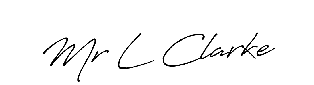 It looks lik you need a new signature style for name Mr L Clarke. Design unique handwritten (Antro_Vectra_Bolder) signature with our free signature maker in just a few clicks. Mr L Clarke signature style 7 images and pictures png