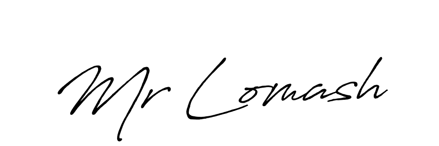 Make a beautiful signature design for name Mr Lomash. With this signature (Antro_Vectra_Bolder) style, you can create a handwritten signature for free. Mr Lomash signature style 7 images and pictures png