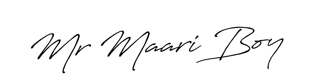 It looks lik you need a new signature style for name Mr Maari Boy. Design unique handwritten (Antro_Vectra_Bolder) signature with our free signature maker in just a few clicks. Mr Maari Boy signature style 7 images and pictures png