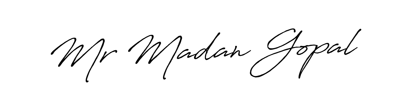 Use a signature maker to create a handwritten signature online. With this signature software, you can design (Antro_Vectra_Bolder) your own signature for name Mr Madan Gopal. Mr Madan Gopal signature style 7 images and pictures png