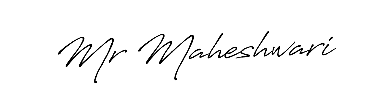 Also You can easily find your signature by using the search form. We will create Mr Maheshwari name handwritten signature images for you free of cost using Antro_Vectra_Bolder sign style. Mr Maheshwari signature style 7 images and pictures png