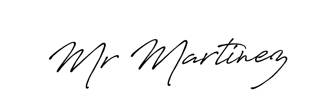 Create a beautiful signature design for name Mr Martinez. With this signature (Antro_Vectra_Bolder) fonts, you can make a handwritten signature for free. Mr Martinez signature style 7 images and pictures png