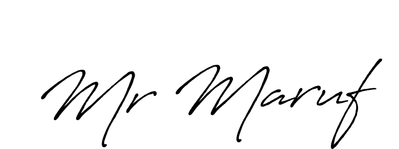 Mr Maruf stylish signature style. Best Handwritten Sign (Antro_Vectra_Bolder) for my name. Handwritten Signature Collection Ideas for my name Mr Maruf. Mr Maruf signature style 7 images and pictures png