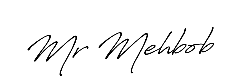 How to make Mr Mehbob signature? Antro_Vectra_Bolder is a professional autograph style. Create handwritten signature for Mr Mehbob name. Mr Mehbob signature style 7 images and pictures png