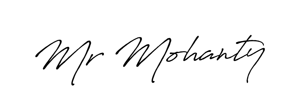 Create a beautiful signature design for name Mr Mohanty. With this signature (Antro_Vectra_Bolder) fonts, you can make a handwritten signature for free. Mr Mohanty signature style 7 images and pictures png