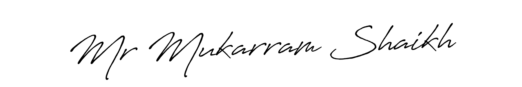 Make a beautiful signature design for name Mr Mukarram Shaikh. Use this online signature maker to create a handwritten signature for free. Mr Mukarram Shaikh signature style 7 images and pictures png